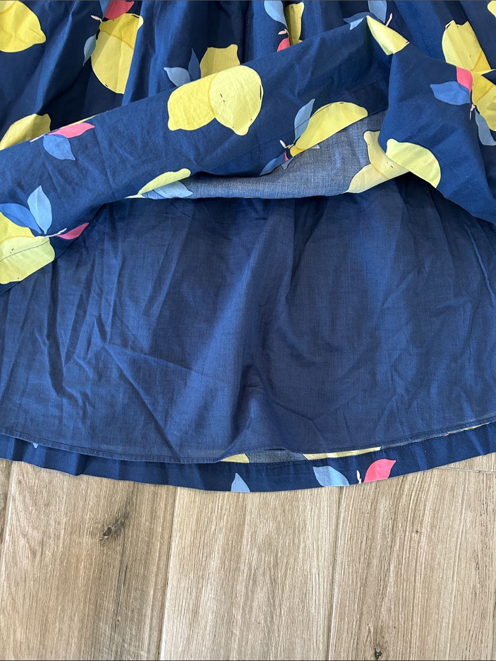 kate spade Navy Dress with Yellow Lemon Print - Picture 6 of 7